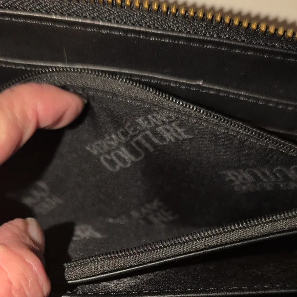 Versace Jeans Couture Pink, Gold, and Black Wallet - Picture 7 of 16